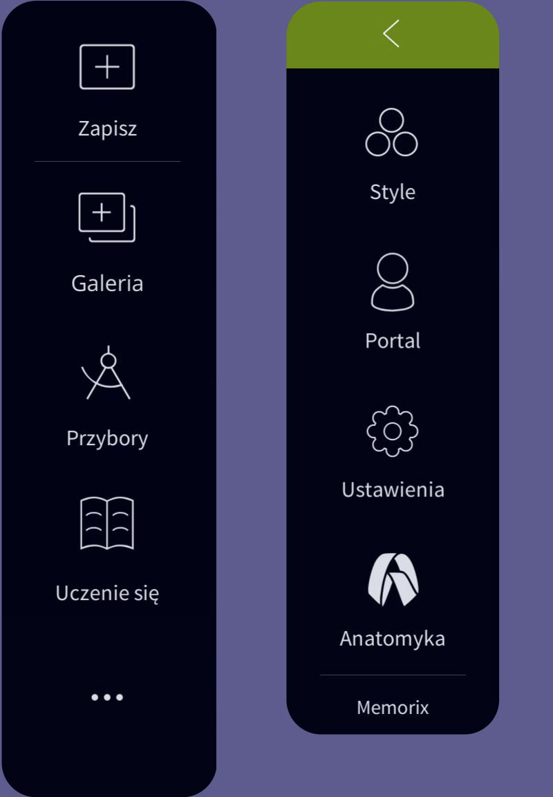 Interfejs użytkownika Anatomyka